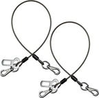 Mi PupJoy 2-in-1 dog seat belt front view showing steel wire