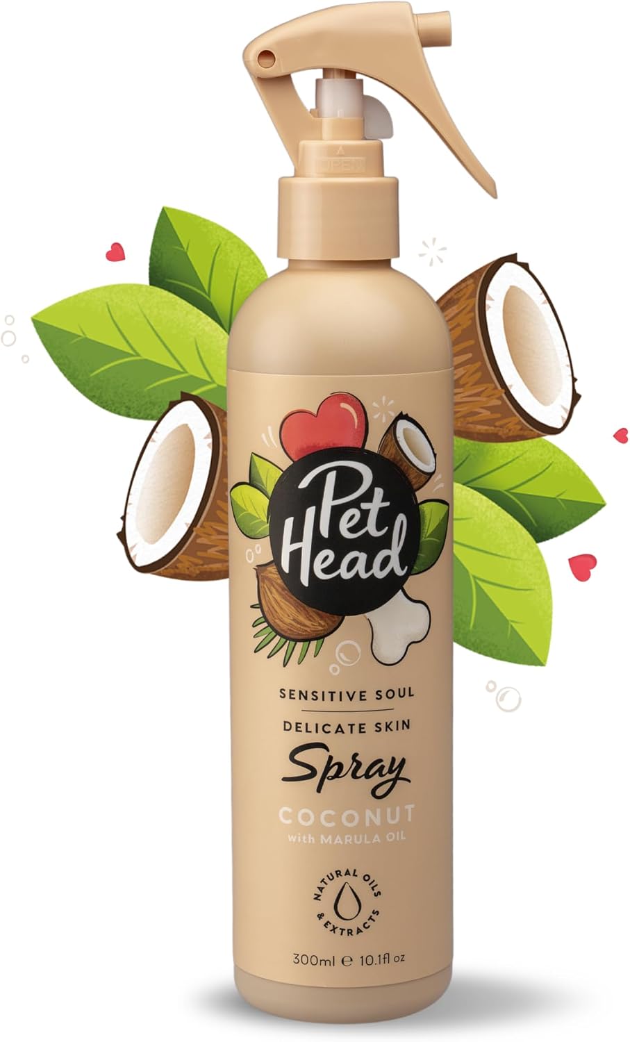 Pet Head nourishing and detangling delicate skin dog conditioner product shot
