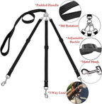 ASOCEA detachable multi dog leash system detached into separate components