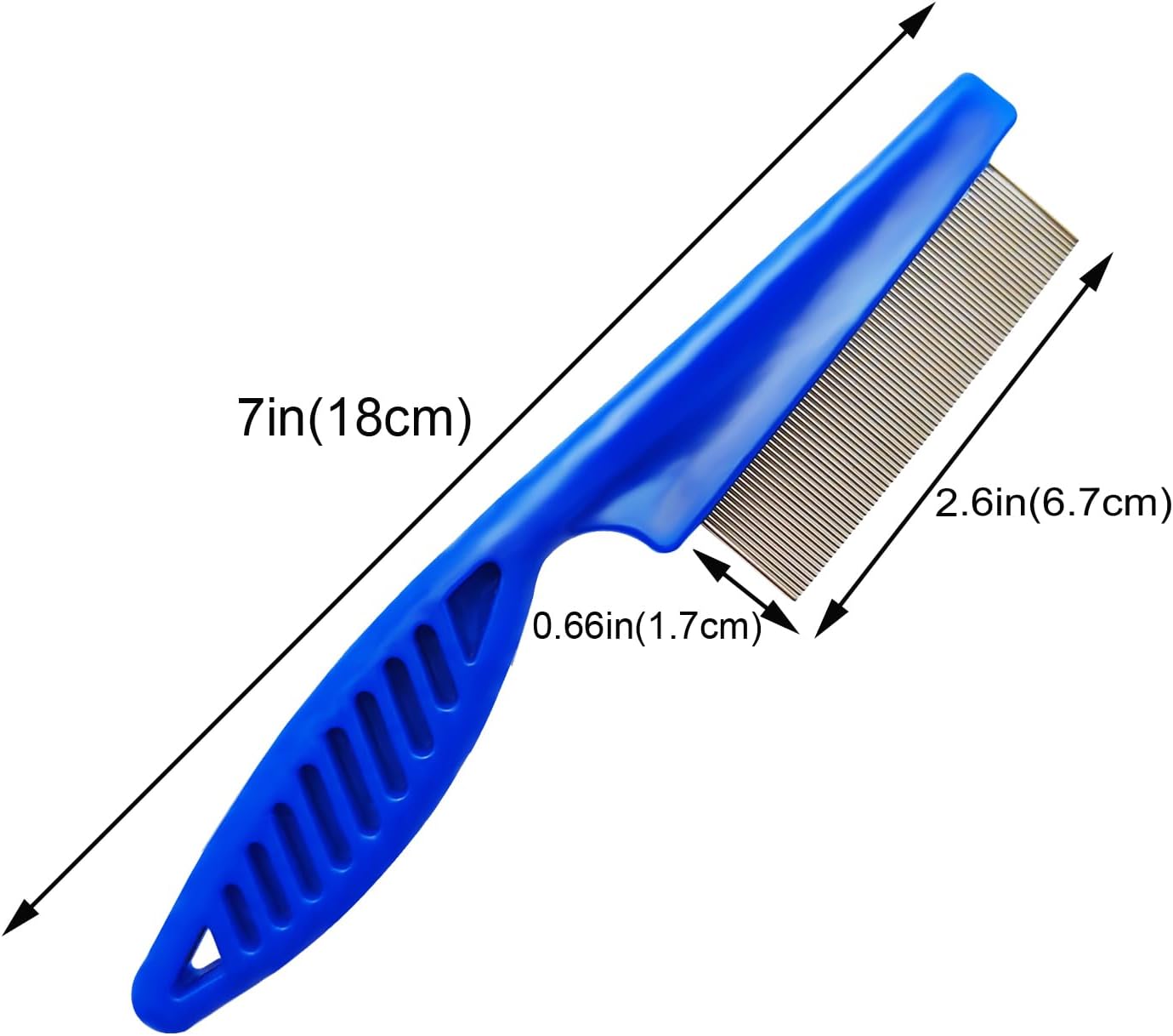 Close up of high strength stainless steel teeth on LShun comb
