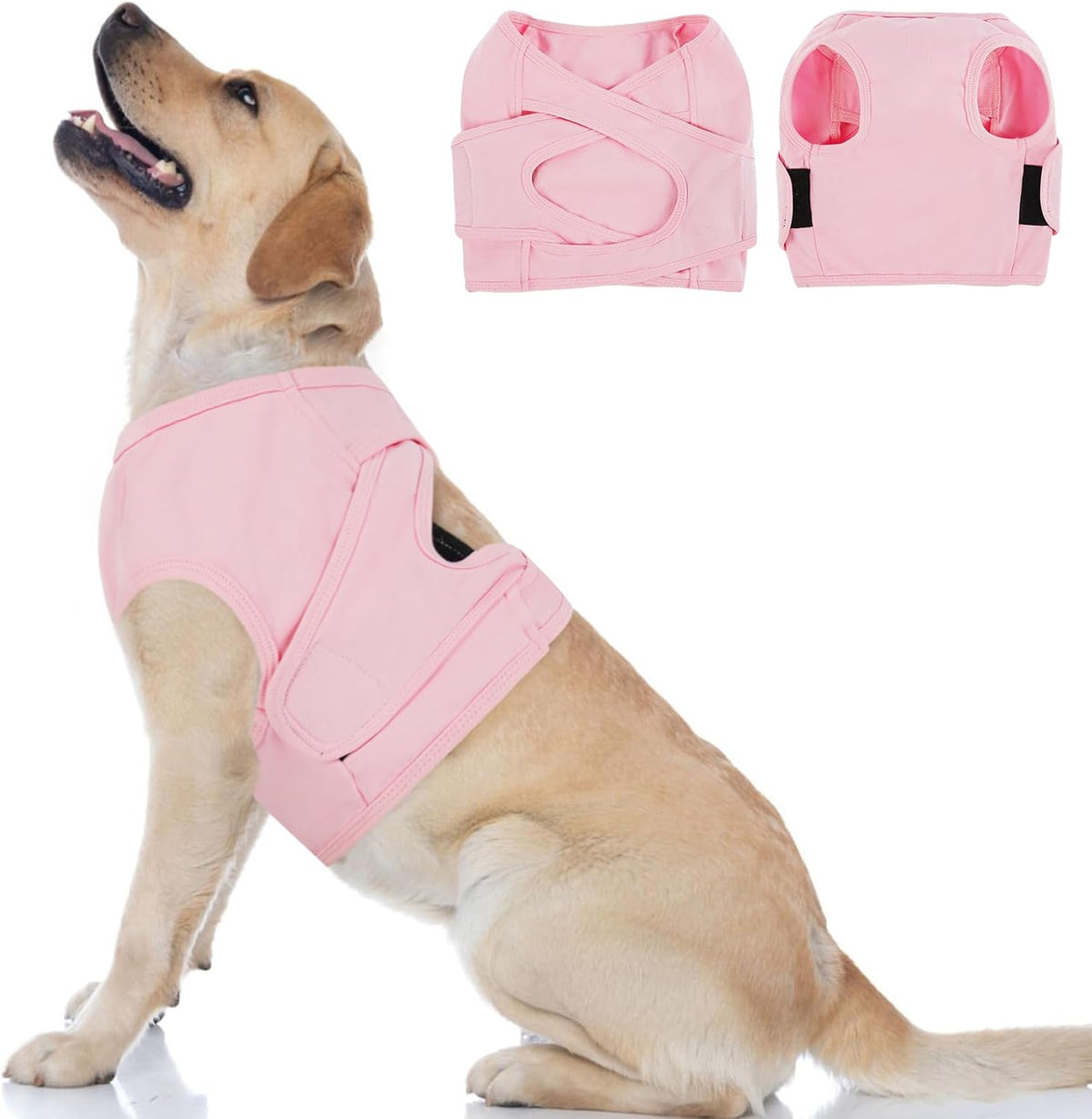 BRKURLEG Chest Recovery Suit for Dogs, Dog Chest Wound Cover, Breathable & Soft Pet Surgery Recovery Suit, Anti-Licking Wound Vest, Not for Spay/Neuter Surgeries, Pet Cone Alternative, Grey XXL - Image 9