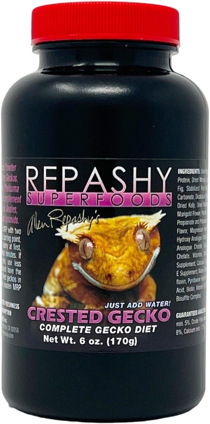 Repashy Crested Gecko Diet Banana 6 Ounce jar front view authentic imported premium reptile food powder