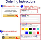 Suptmax pet collar in various color options displayed together