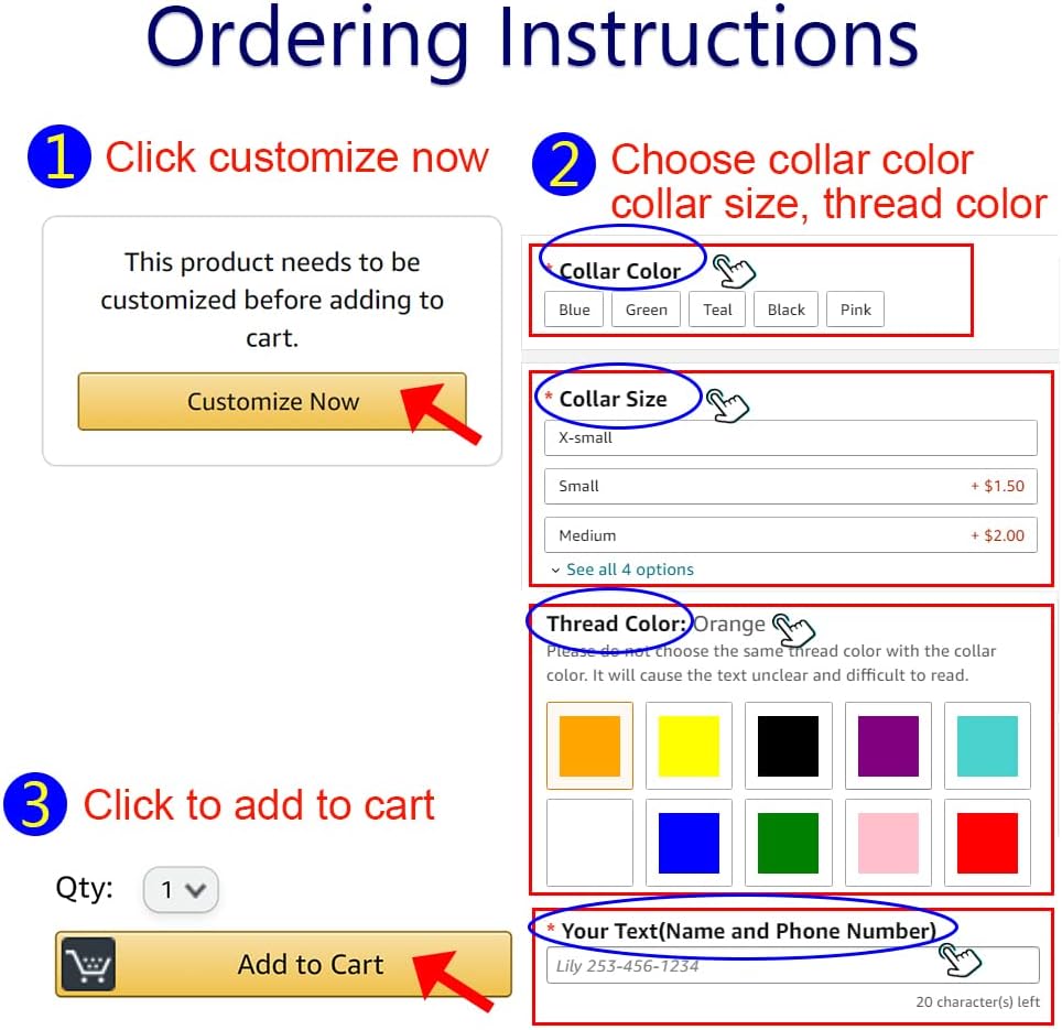 Suptmax pet collar in various color options displayed together