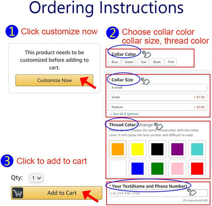 Suptmax pet collar in various color options displayed together