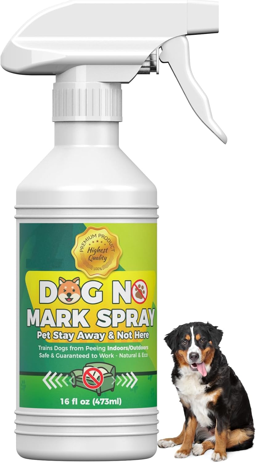Oycevila natural dog training spray in a living room setting