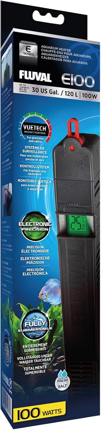 Packaging of authentic USA imported Fluval E300 heater