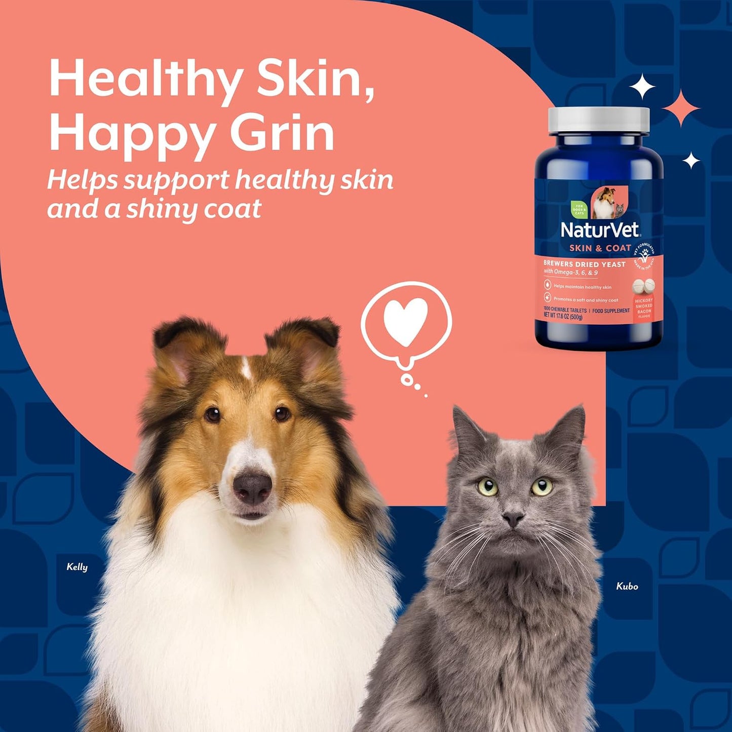Chewable tablets for dogs and cats health