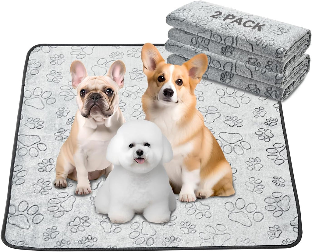 Qeils puppy pads used on a living room sofa