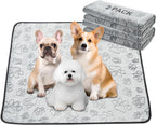 Qeils puppy pads used on a living room sofa