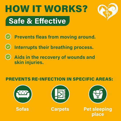 Beloved Pets flea and tick repellent for cats and dogs ingredients label