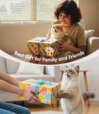 USA imported authentic premium pet interactive sound toy packaging details.