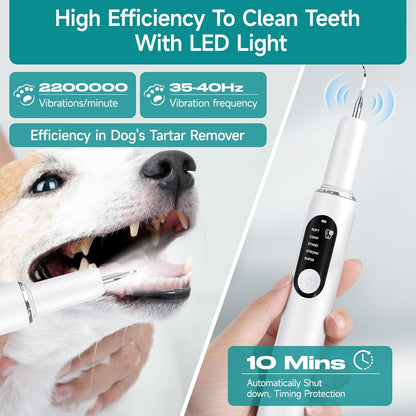 Qvkhpcl pet dental kit including electric toothbrush and attachments