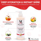 Warren London Guava and Mango dog moisturizer bottle showing product details