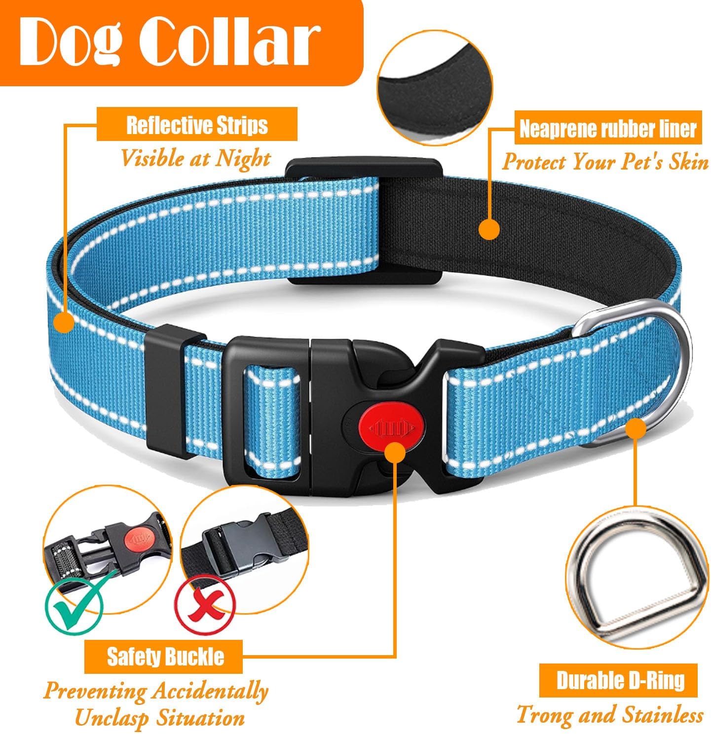 LOBEVE No Pull Dog Harness, Collar & Leash Set | Includes Dog Seat Belt, Collapsible Bowls & Poop Bag Dispenser. Ideal for Training, Walking, Hiking. Fits Small to Large Dogs(Pink-M) - Image 15