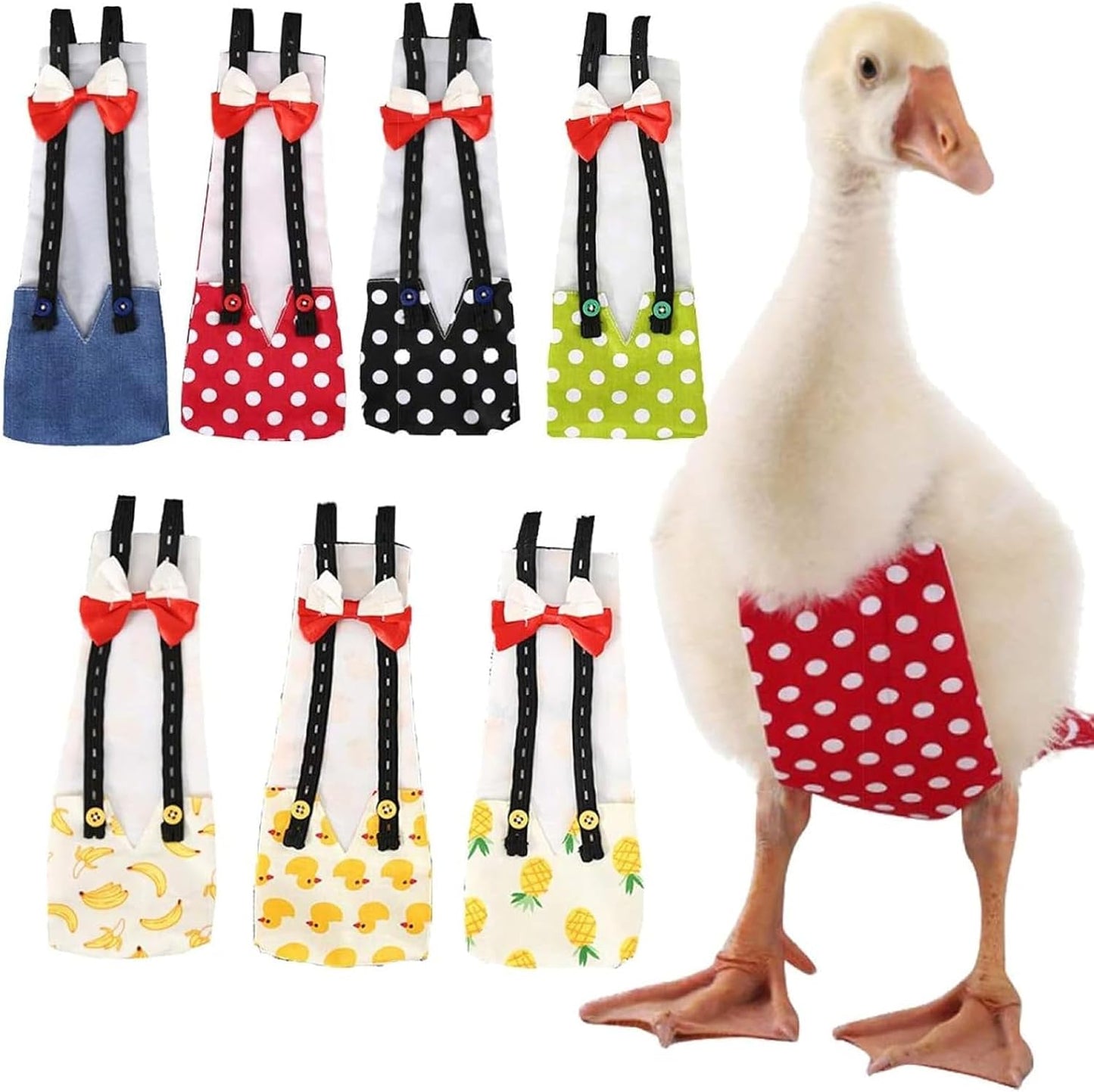 QBLEEV Pet Cole Duck Diapers for Baby Ducks, Chicken Diapers for Real Hens, Fashionable Duckling Nappy Poultry Cloth for Indoor Chick Goose Hen - Image 10