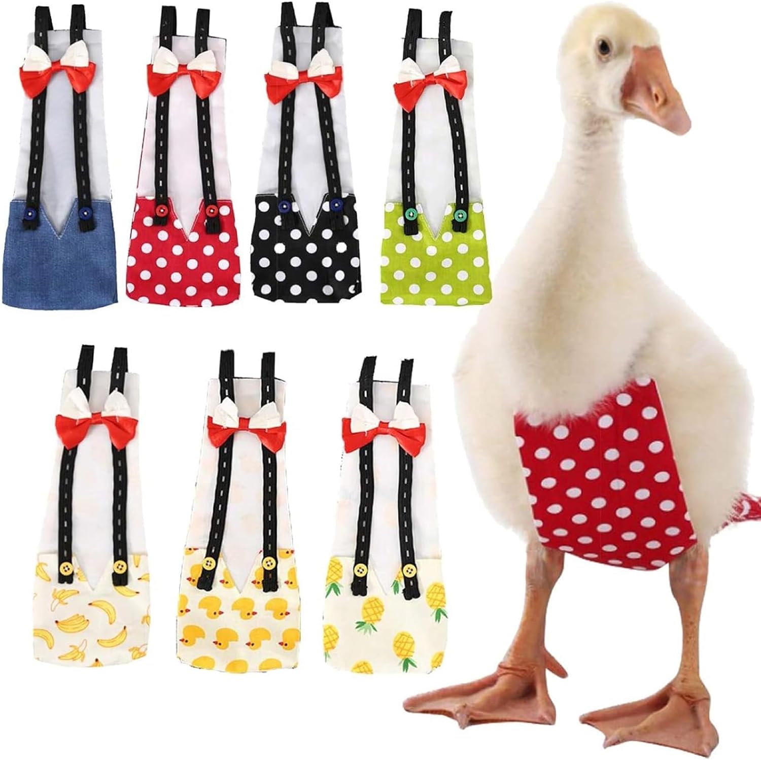 QBLEEV Pet Cole Duck Diapers for Baby Ducks, Chicken Diapers for Real Hens, Fashionable Duckling Nappy Poultry Cloth for Indoor Chick Goose Hen - Image 10