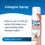 PetAg pet odor control spray packaging showing directions for use on dogs