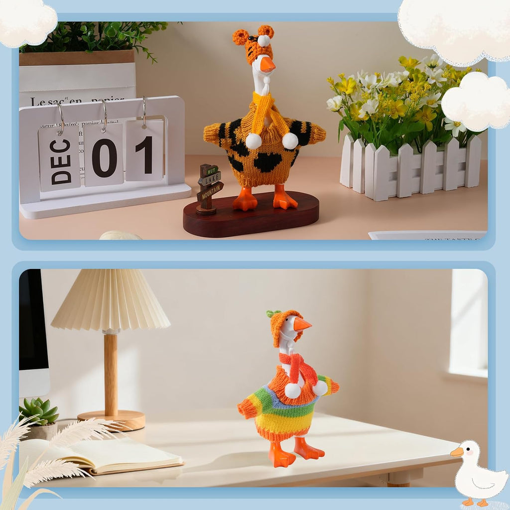 Linastu festive winter theme desk goose clothes pack