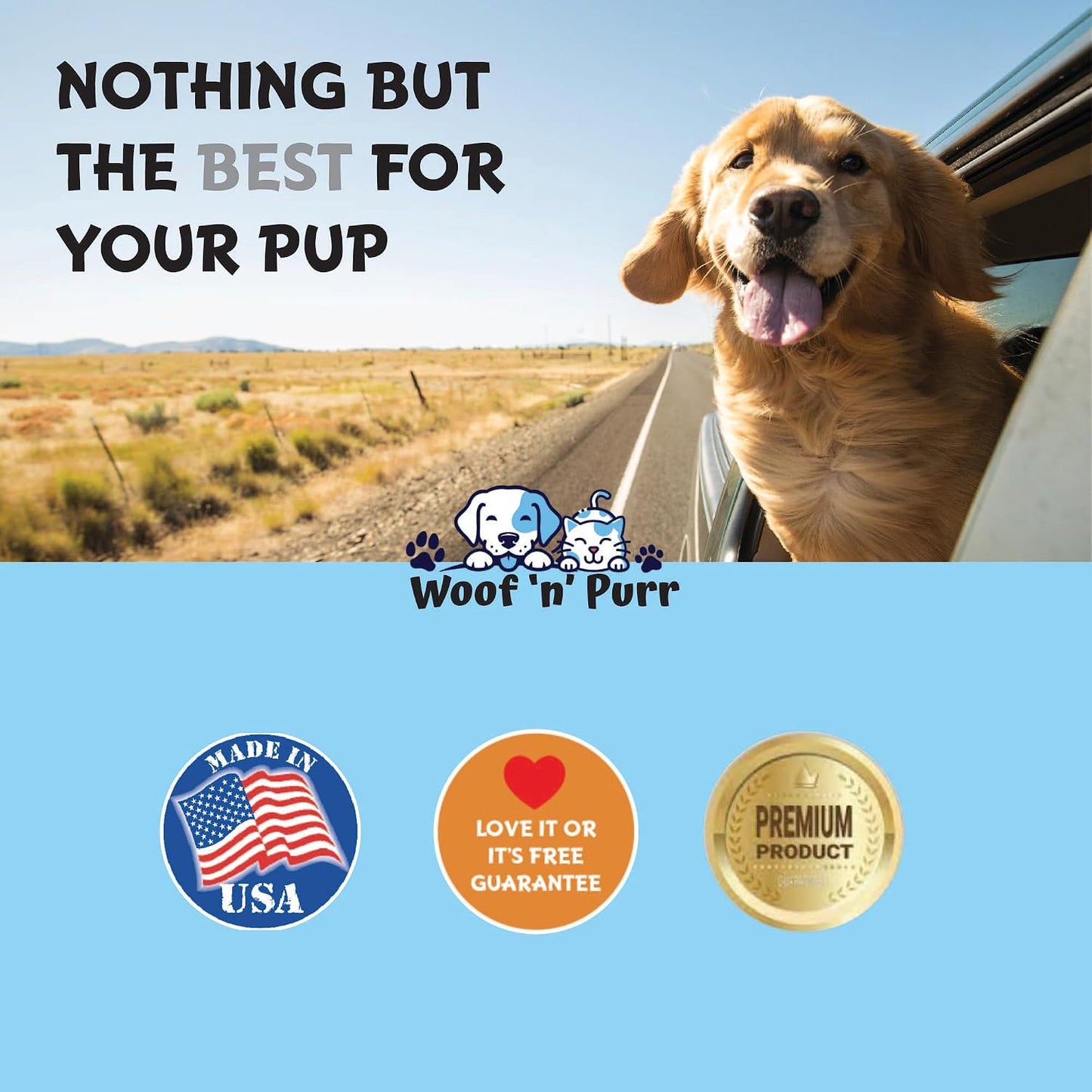 Woof 'n' Purr dietary supplement liquid drops for dog dilated cardiomyopathy care