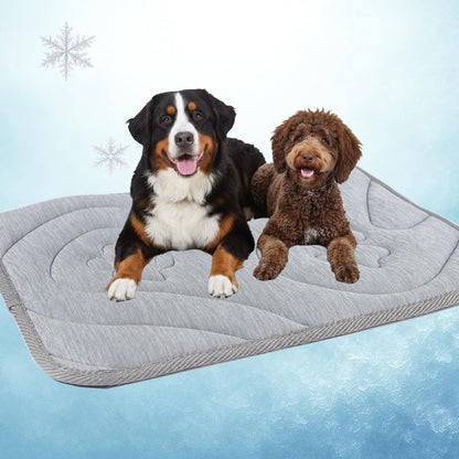 Dog Cooling Mat, Anti-Slip, Thick 3D Orthopedic Summer Pad for Dogs & Cats, Q-MAX > 0.5, Non-Toxic, Machine Washable, Chew-Resistant, Portable for Crate, Bed, Sofa, Car (Cool Grey, Medium) - Image 10