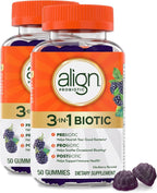 Align Probiotic 3-In-1 Biotic Gummies safety seal and cap detail