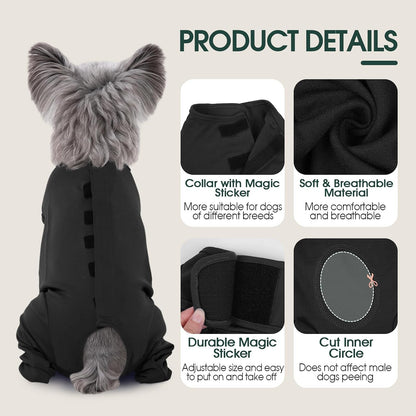Kuoser pet puppy surgical bodysuit for abdominal wounds