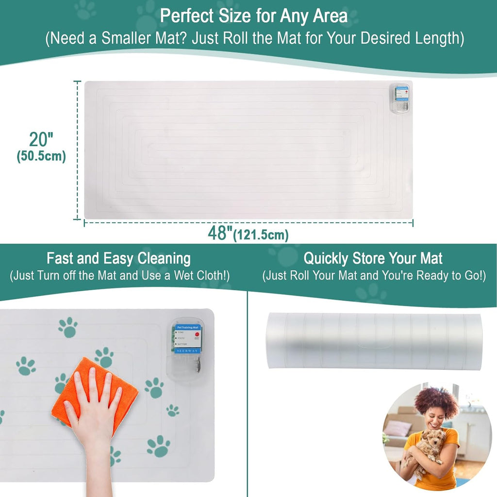 Transparent PVC material detail of Seerway pet mat