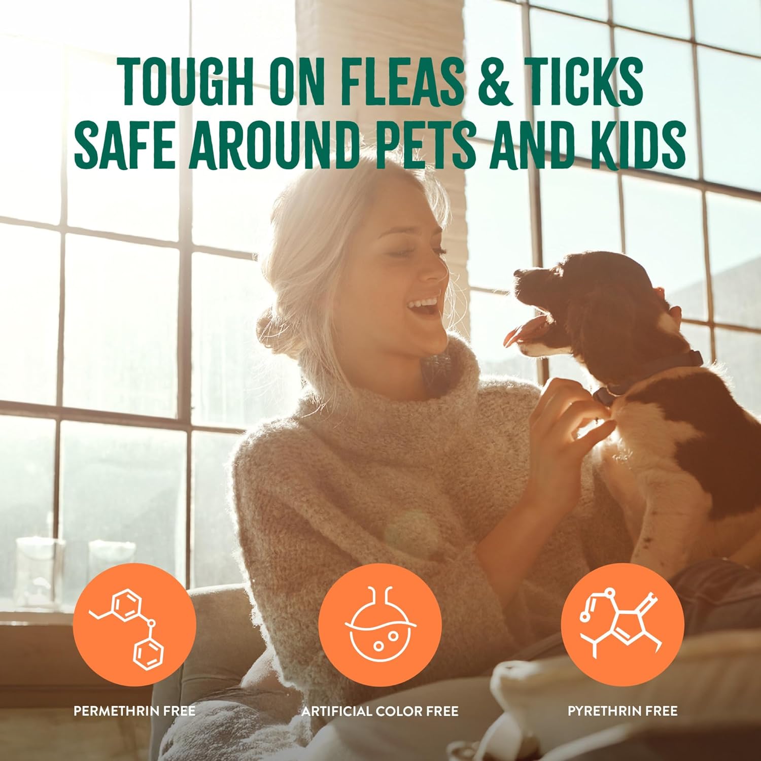 TropiClean Natural Maximum Strength Flea and Tick Spray for Dogs and Home, 32oz - Image 7