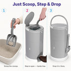 Lucky Champ odor-free waste container with foot pedal