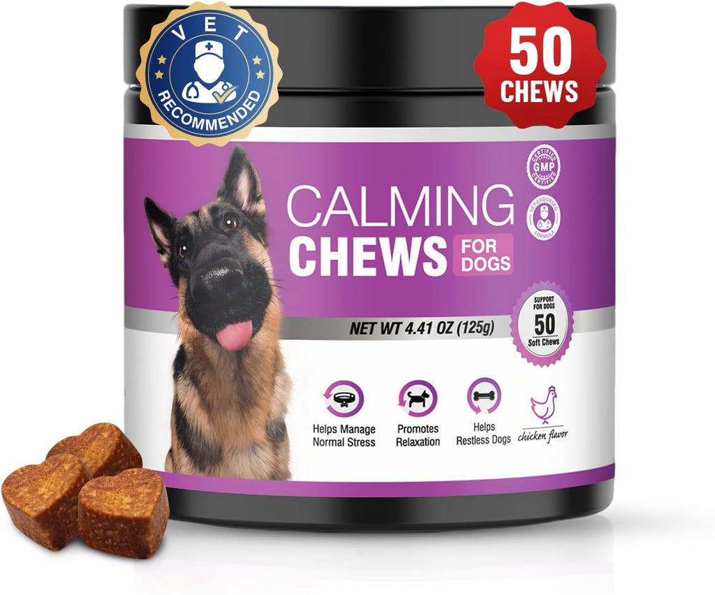 Calming Chews for Dogs 200pc Dog Calming Treat and Bites with Melatonin - Anxiety and Stress Relief Treats for Dogs Puppy Sleep Aid Calm Dog with Noise,Thunder, Barking, Separation,Chewing - Image 10