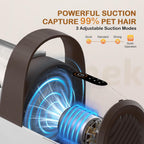 Ozumek dog grooming vacuum packaging box contents spread out on a clean surface
