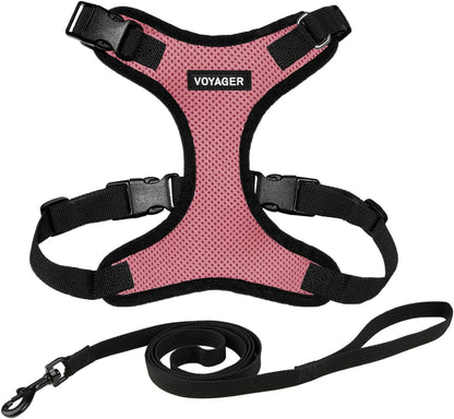Voyager Escape-Proof Step-in Lock Cat Harness & 5ft Neoprene-Handle Leash Set All-Weather Mesh with Reflective Stitching for Small to Large Cats by Best Pet Supplies, Lime (327), XS - Image 9
