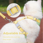 Escape proof kitten harness combo with durable metal D ring attachment