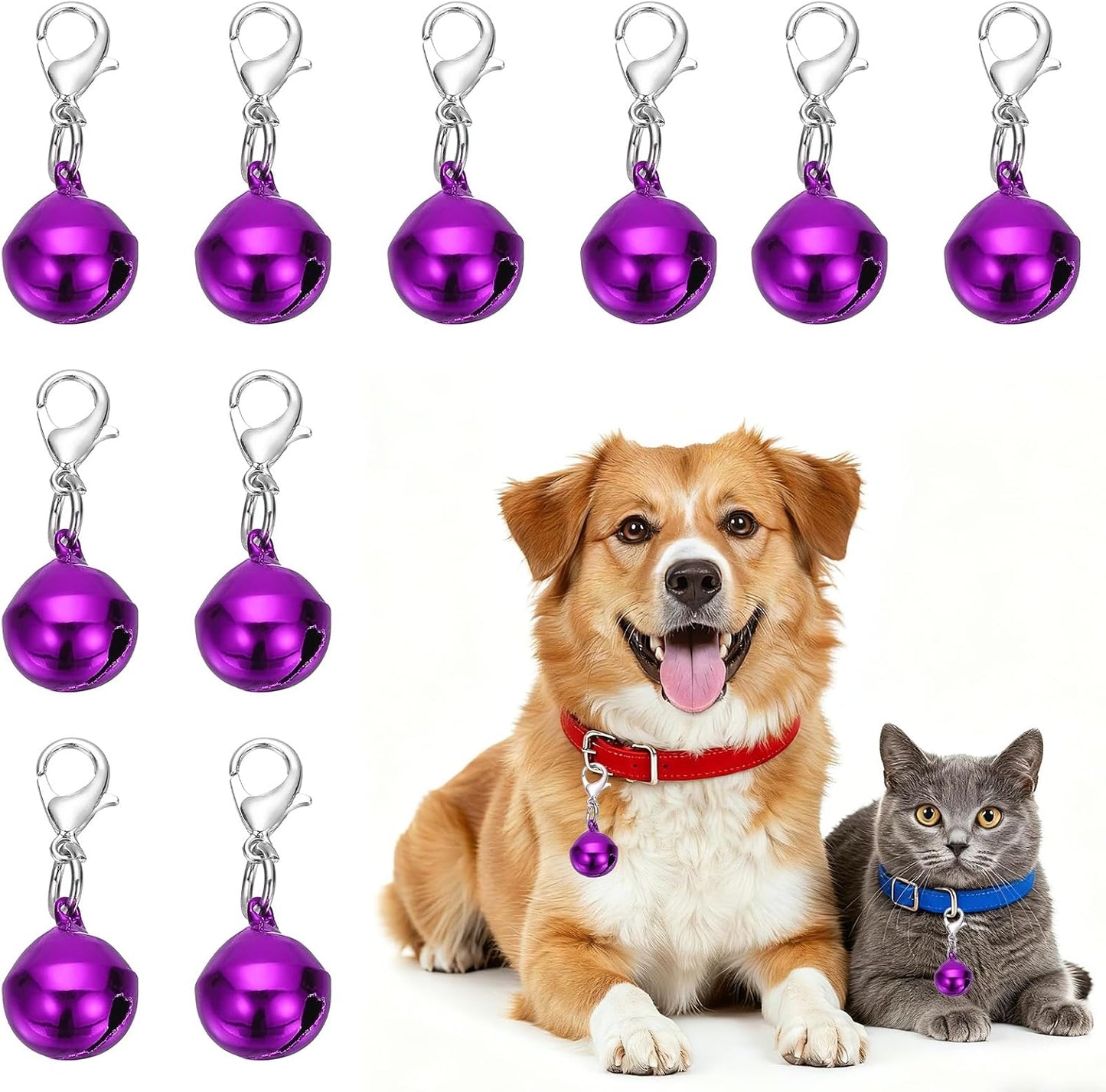 PETAXCELL premium small copper bell charm for pet collar and DIY craft decoration