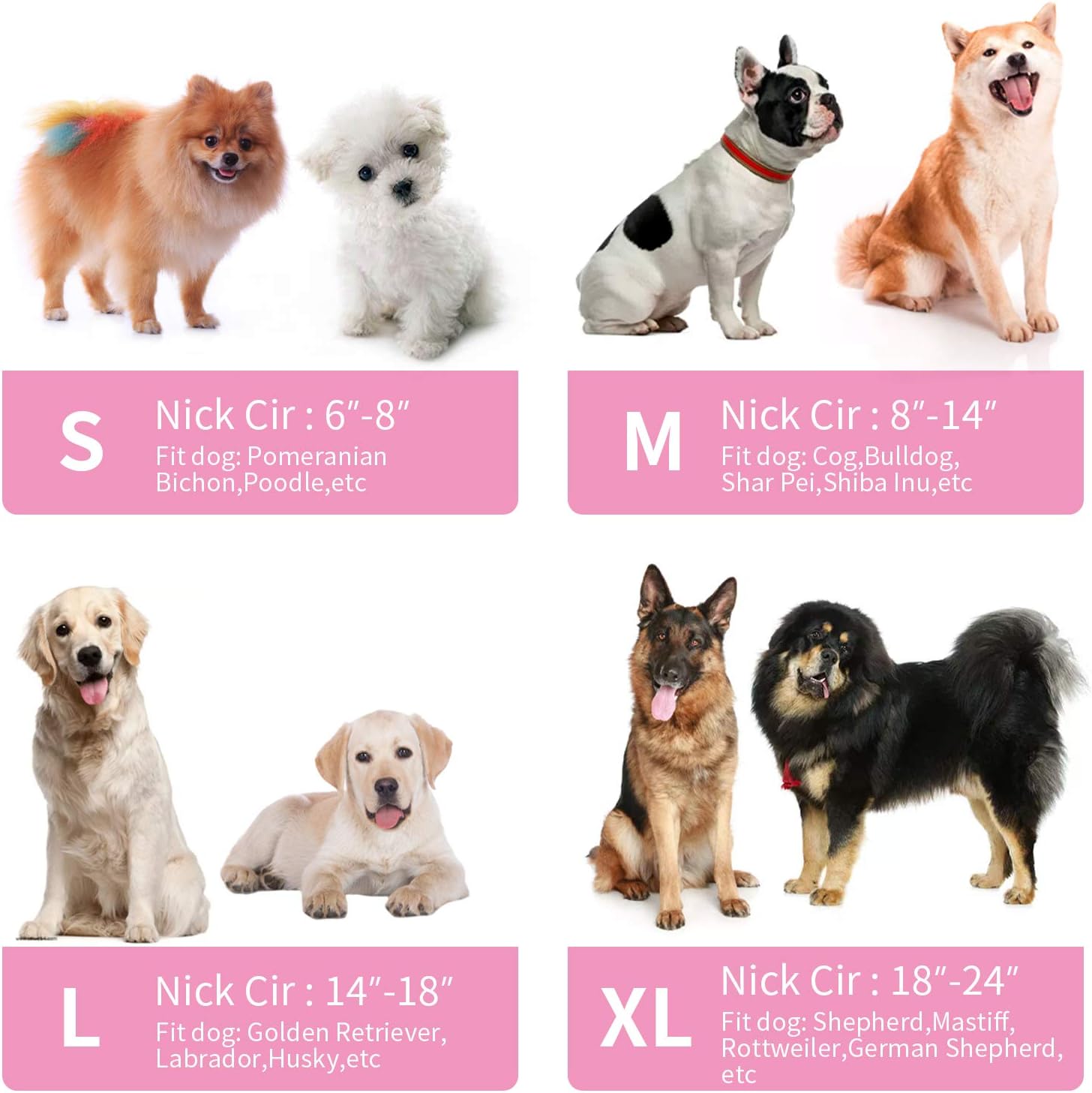MCHY pink inflatable pet cone illustrating the inner loops for collar attachment.