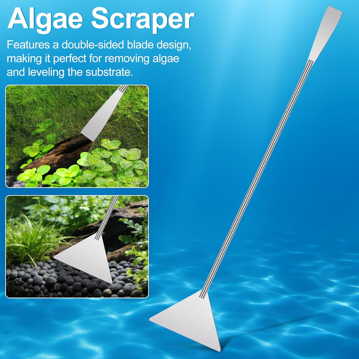 Oligei curved stainless steel tweezers for detailed terrarium maintenance and aquascaping.