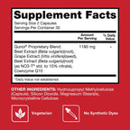 Qunol 3-in-1 Beet Roots Capsules with CoQ10, Blood Pressure Support, 60ct - Image 6