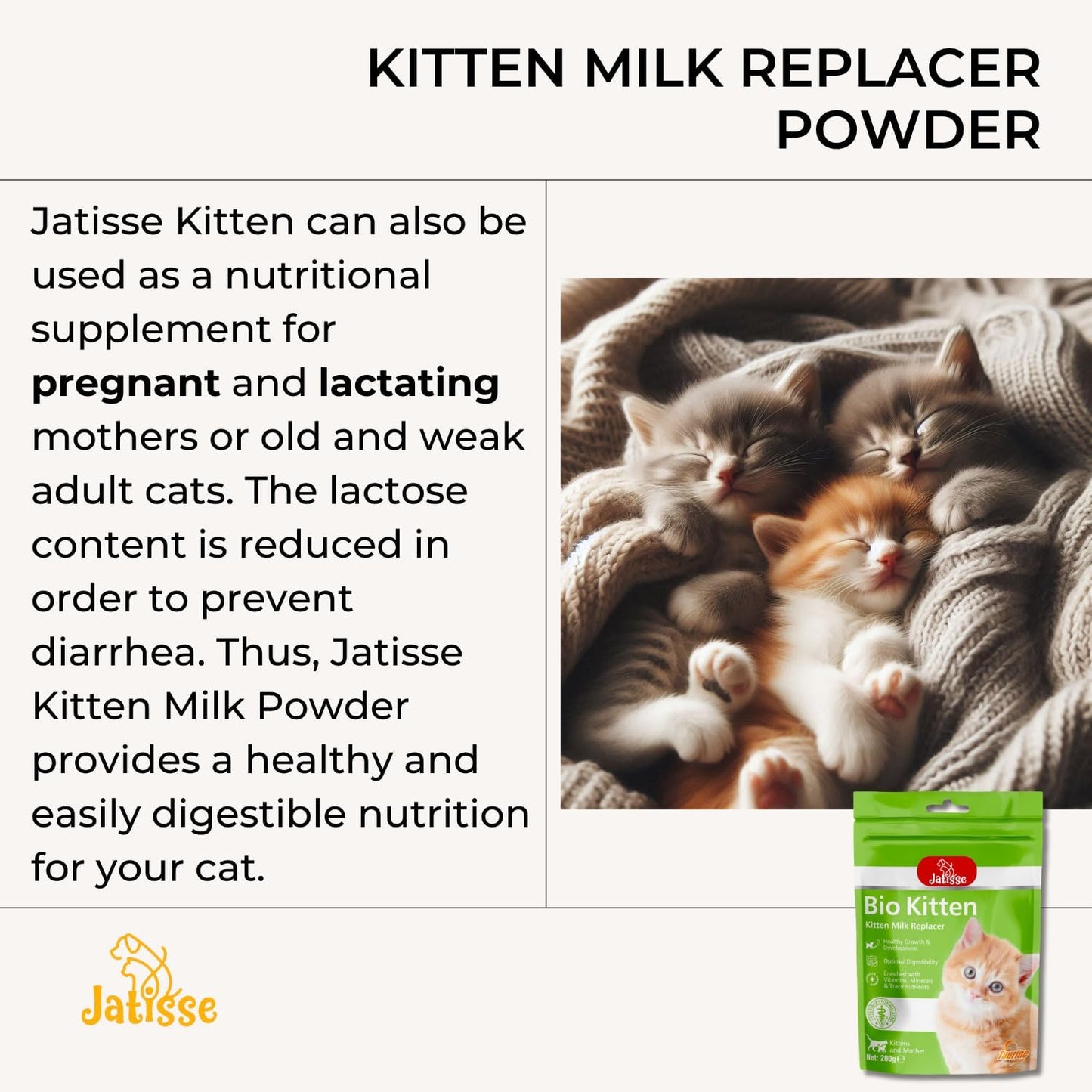 Bio PetActive milk supplement for kittens and mother cats container