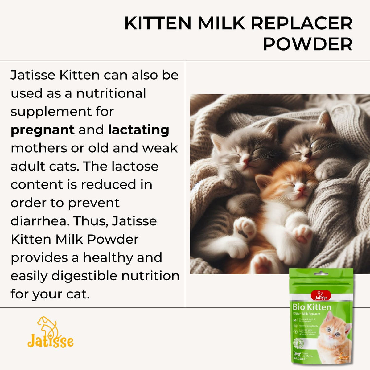 Bio PetActive milk supplement for kittens and mother cats container