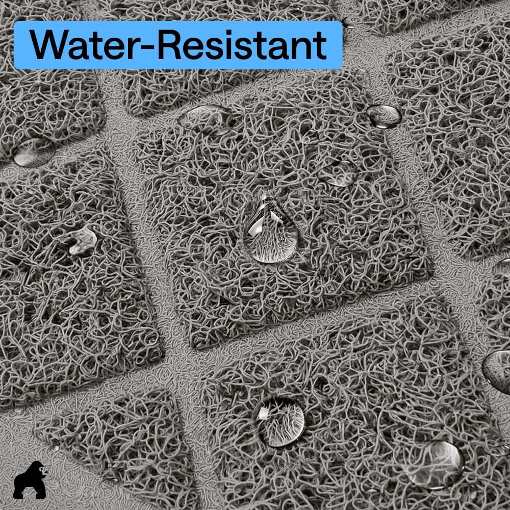 Demonstration of shaking out trapped litter granules from mesh coils