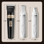 HEAPETS Dog Hair Clippers for Grooming Kit and Dog Paw Trimmer Nail Grinder for Grooming, Low Noise Rechargeable Cordless, Shaver Grooming Supplies for Pet Cats Dogs (Black, White) - Image 9