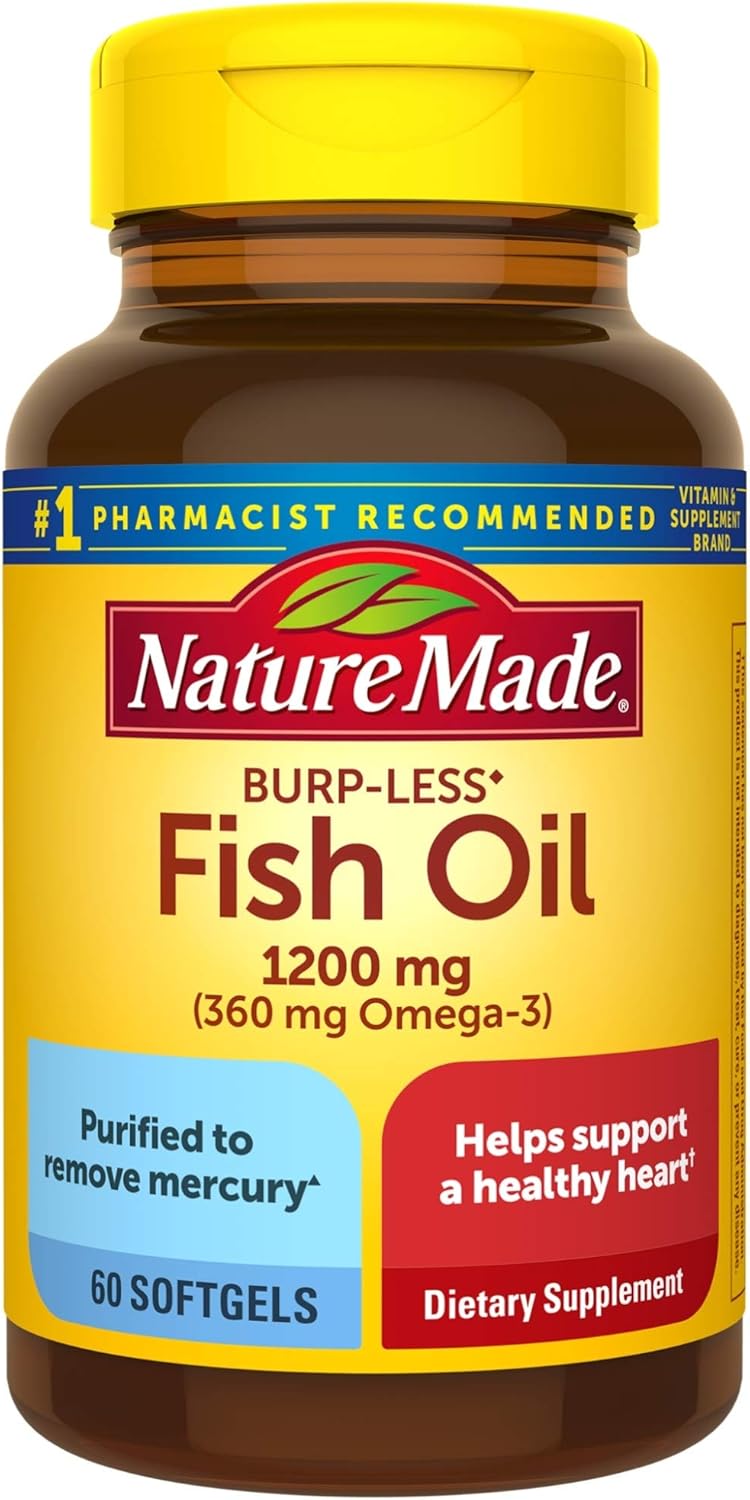 Fish Oil 1200mg, 100 Softgels, Fish Oil Omega 3 Supplement For Heart Health - Image 11