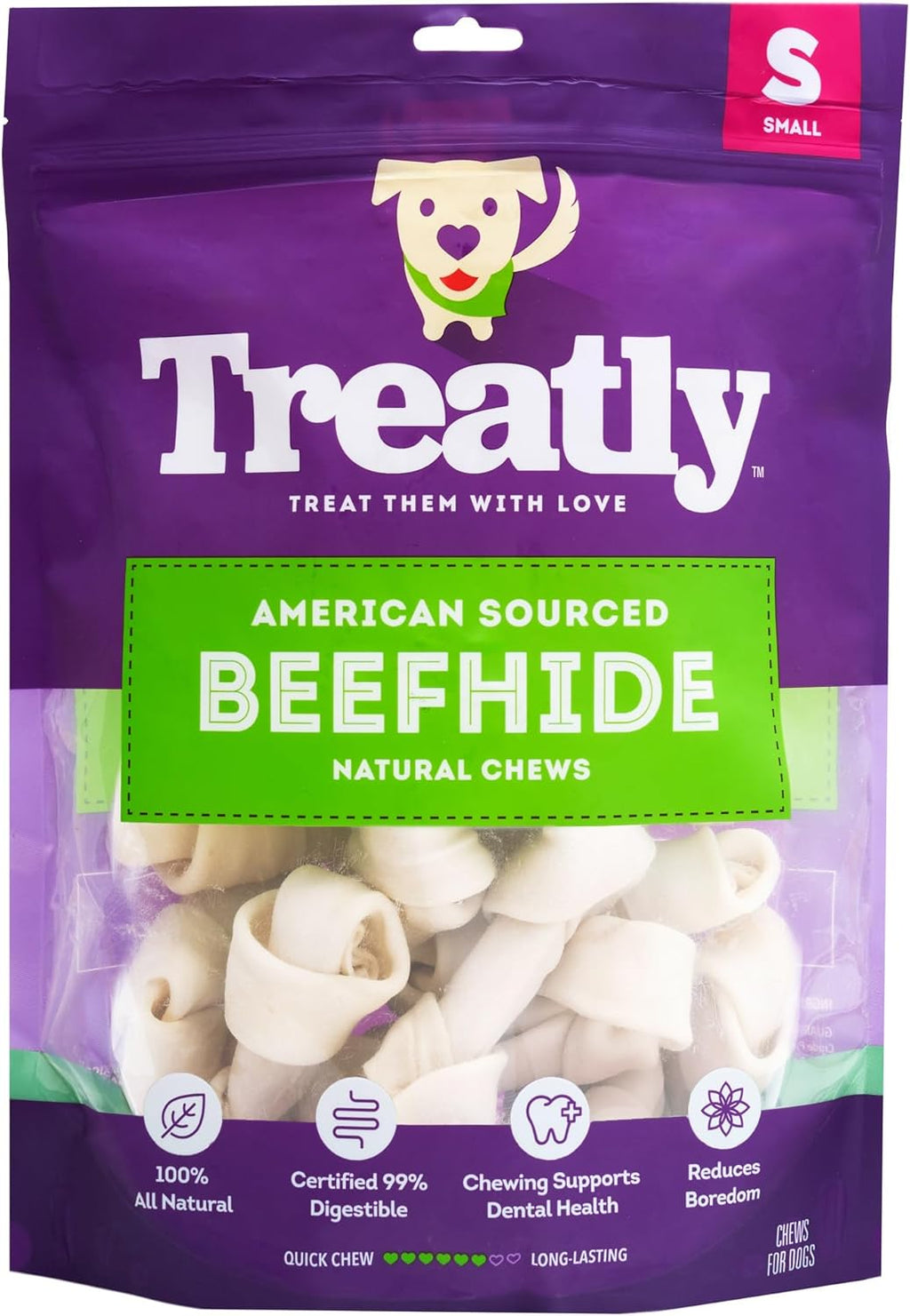 American Sourced Beefhide Bones 15-17" Dog Chew Treats - Natural Flavor, 1 Count/1 Pack - Image 12