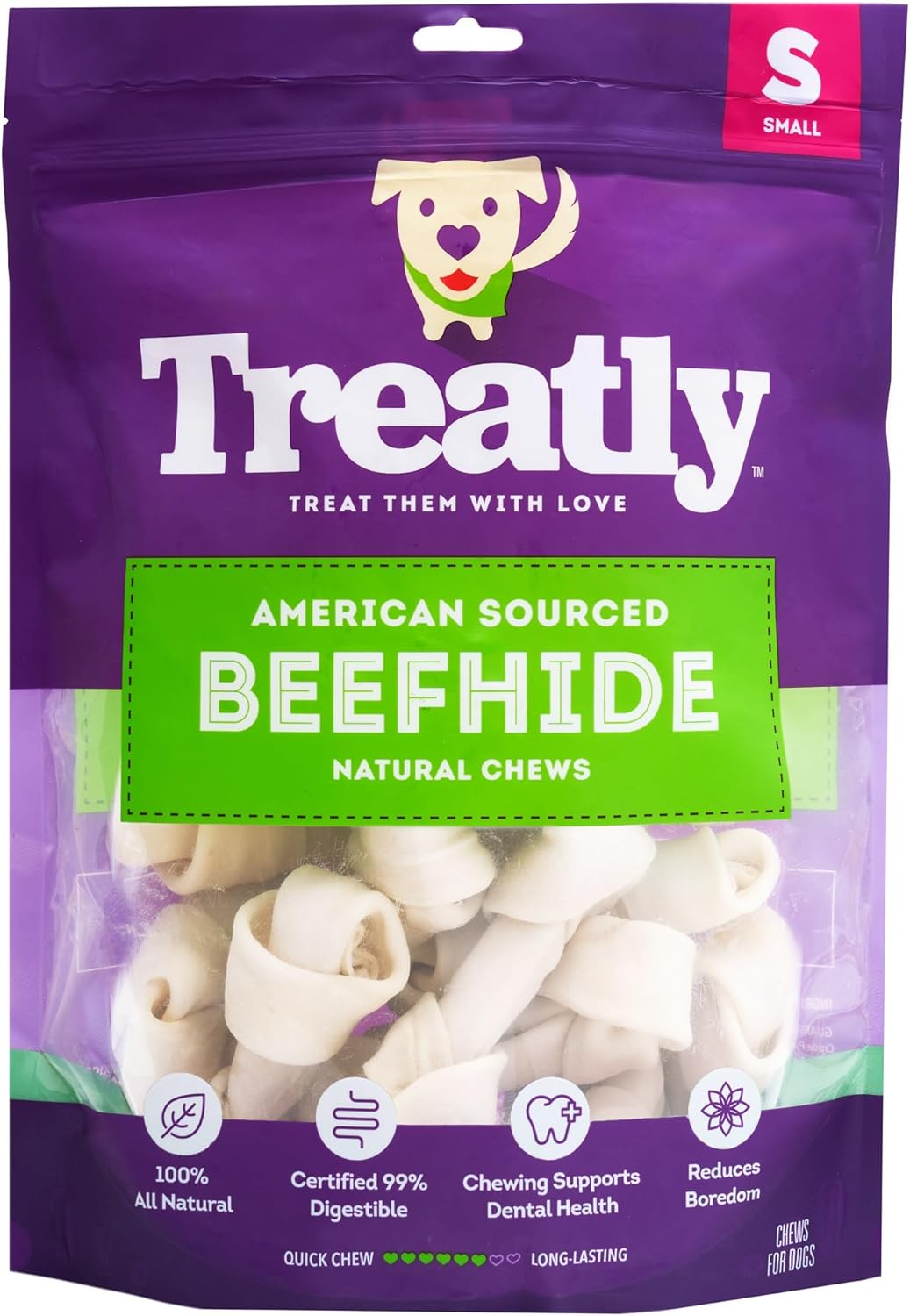 American Sourced Beefhide Bones 15-17" Dog Chew Treats - Natural Flavor, 1 Count/1 Pack - Image 12
