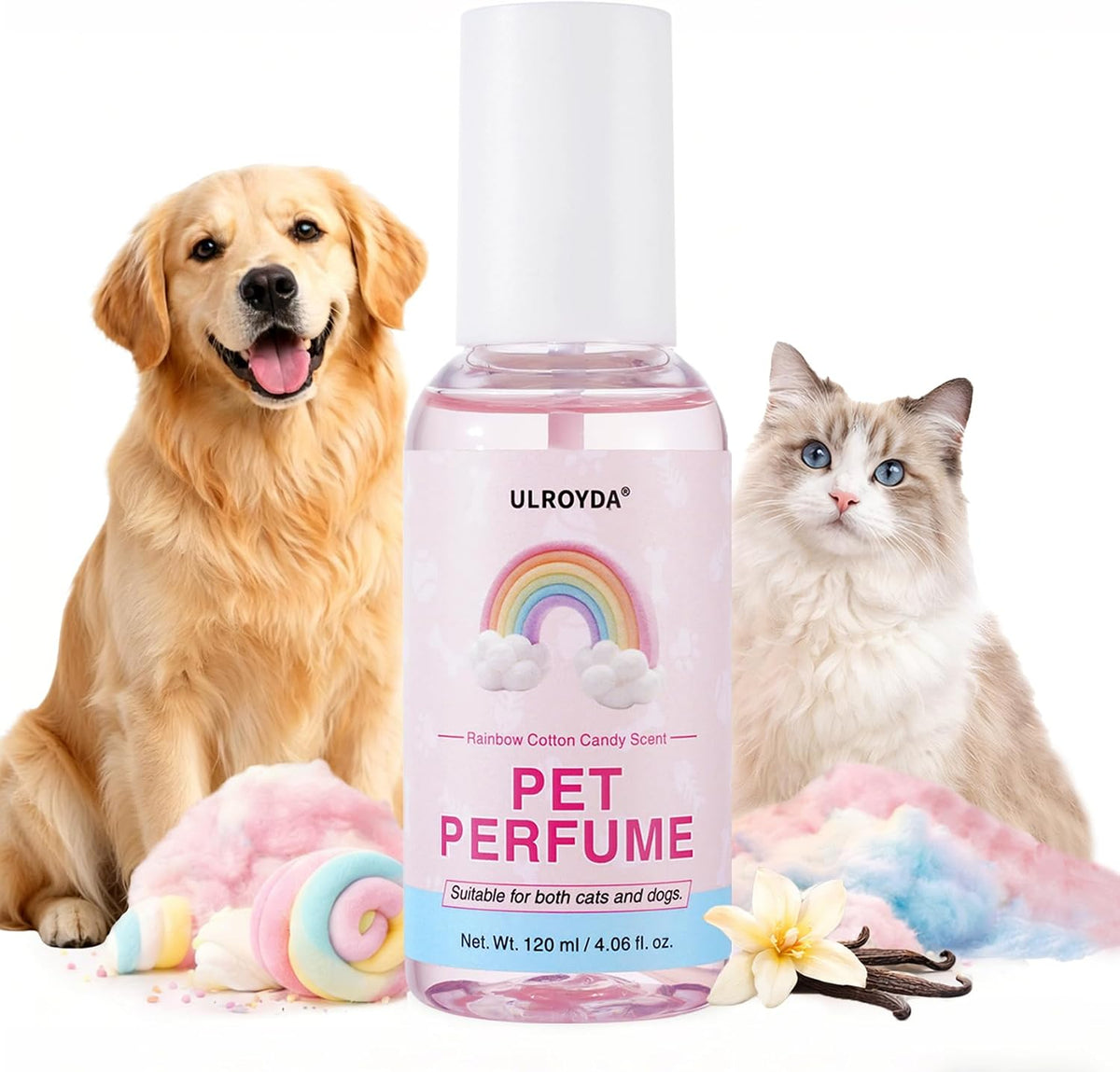 Ulroyda dog cologne and pet perfume front view packaging