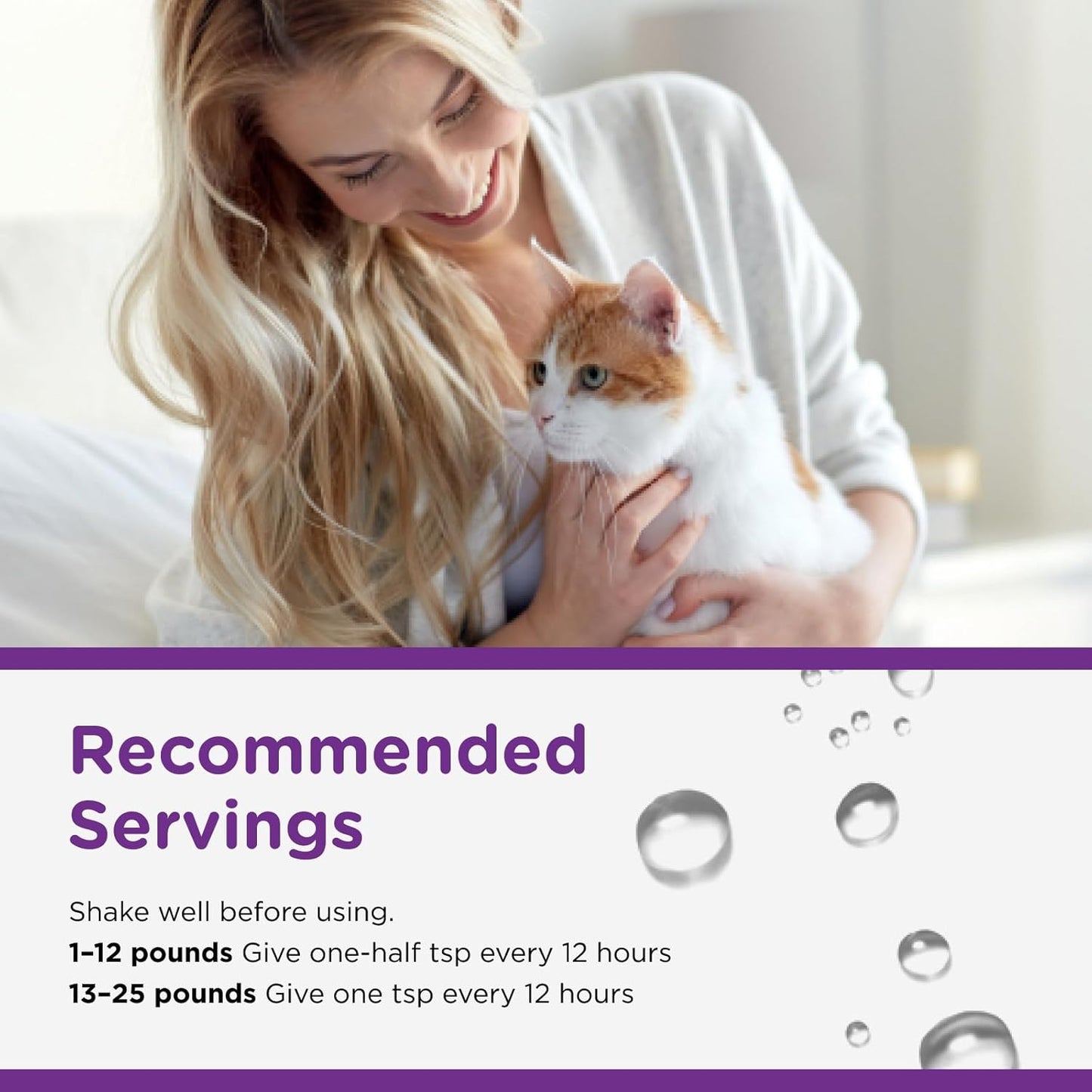 Authentic USA imported pet medication for cats on a plain background