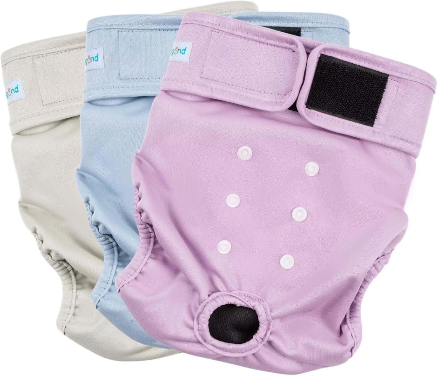 Paw Legend Washable Reusable Female Dog Period Diapers for Heat Doggie Puppy Diapers for Female Dogs (3 Pack,X-Small) - Image 12