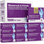 Shamrock Supreme Nitrile Examination Gloves front view medical grade protection