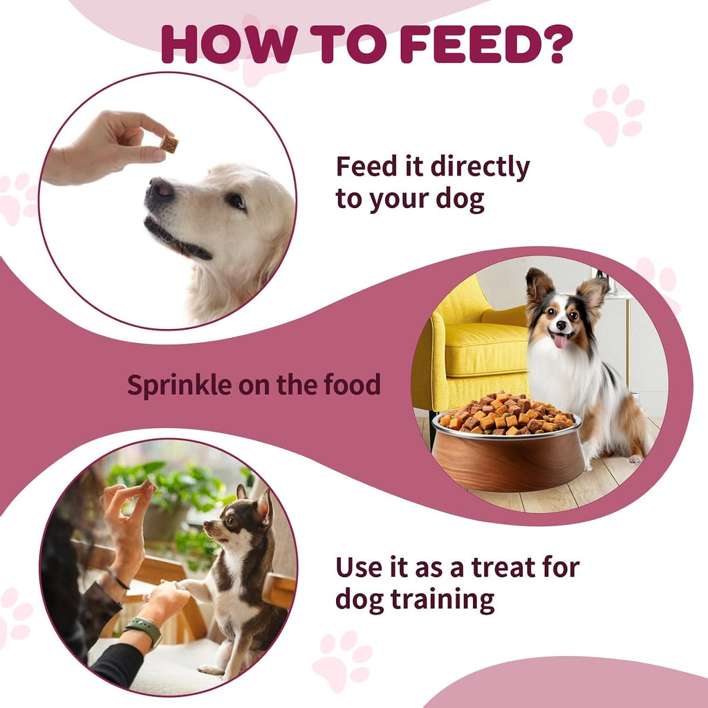 NATURE TARGET Probiotics for Dogs & Digestive Enzymes for Digestive Health - Plus Fish Oil & Vitamins Supplement for Allergies & Immune & Itchy Skin, 120 Chicken Flavor Probiotic Soft Chews - Image 9